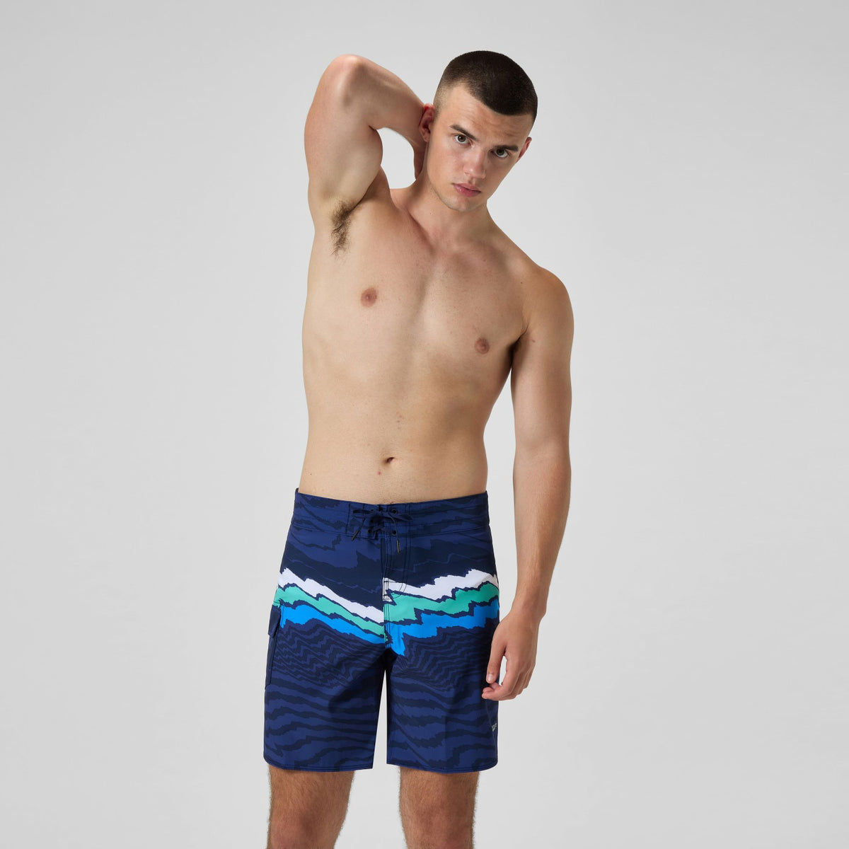 Speedo Lookout Printed Swim Shorts Navy/Blue