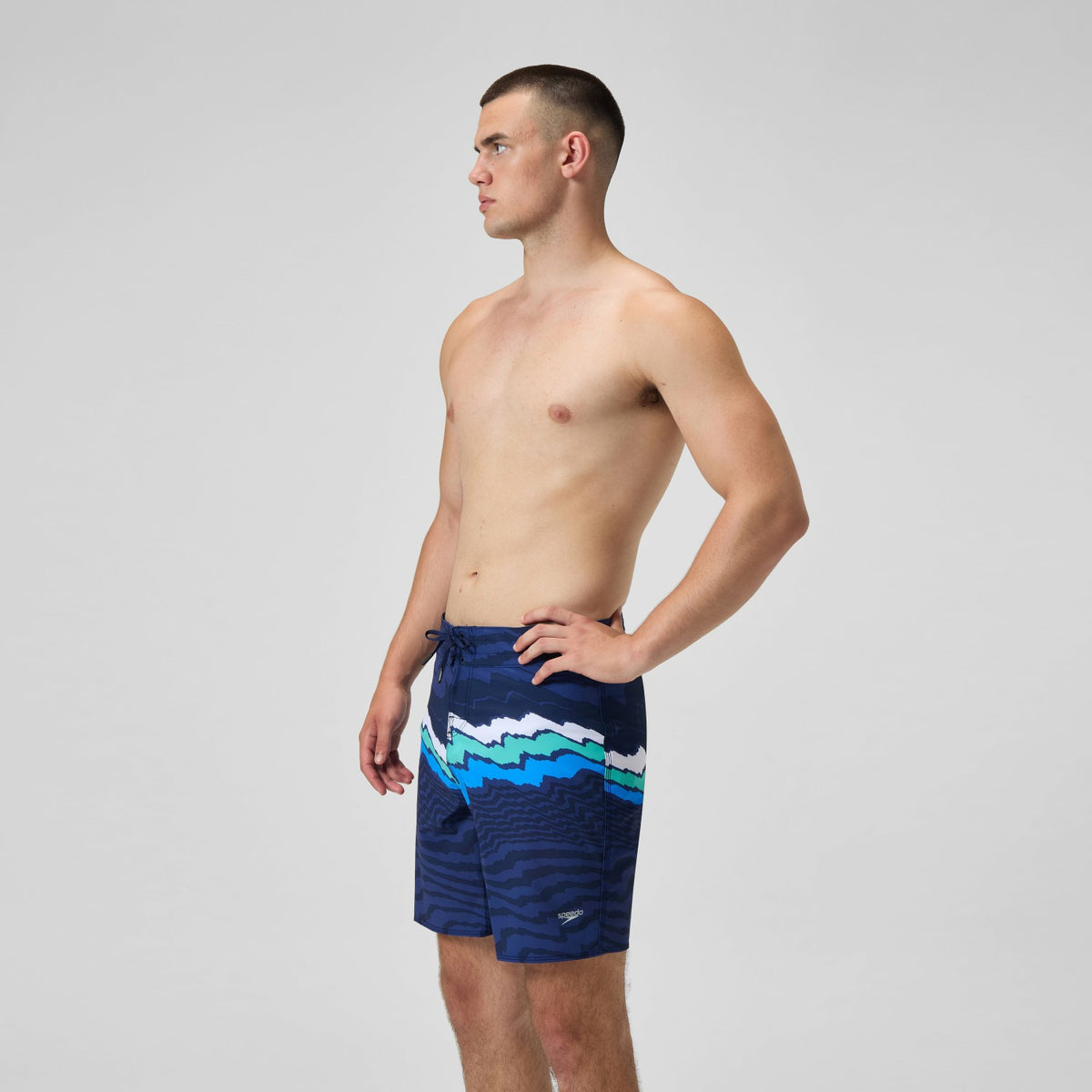 Speedo Lookout Printed Swim Shorts Navy/Blue