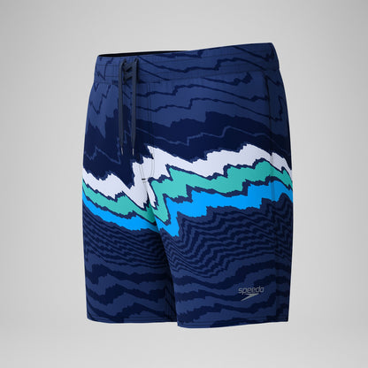 Speedo Lookout Printed Swim Shorts Navy/Blue