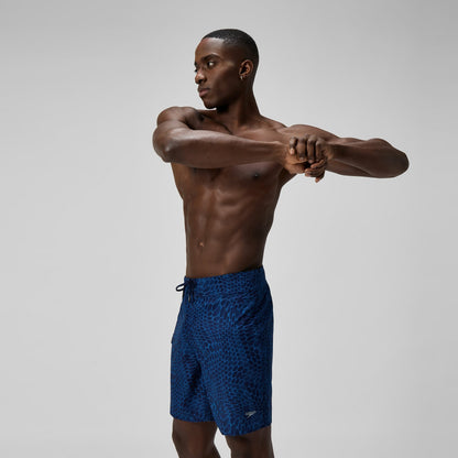 Speedo Lookout Printed Boardshorts Navy/Blue