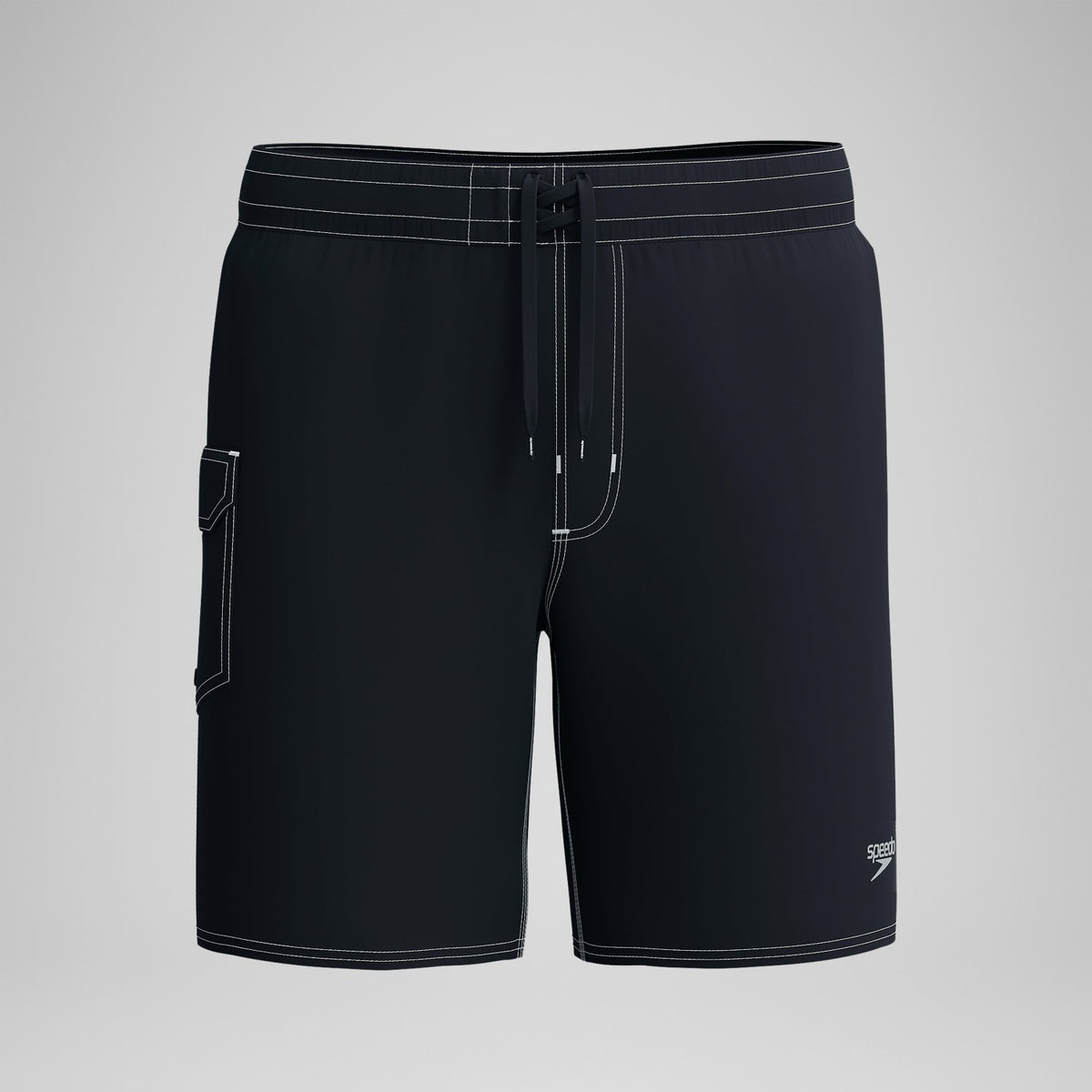 Speedo Lookout Solid Boardshorts Black/Dark Grey