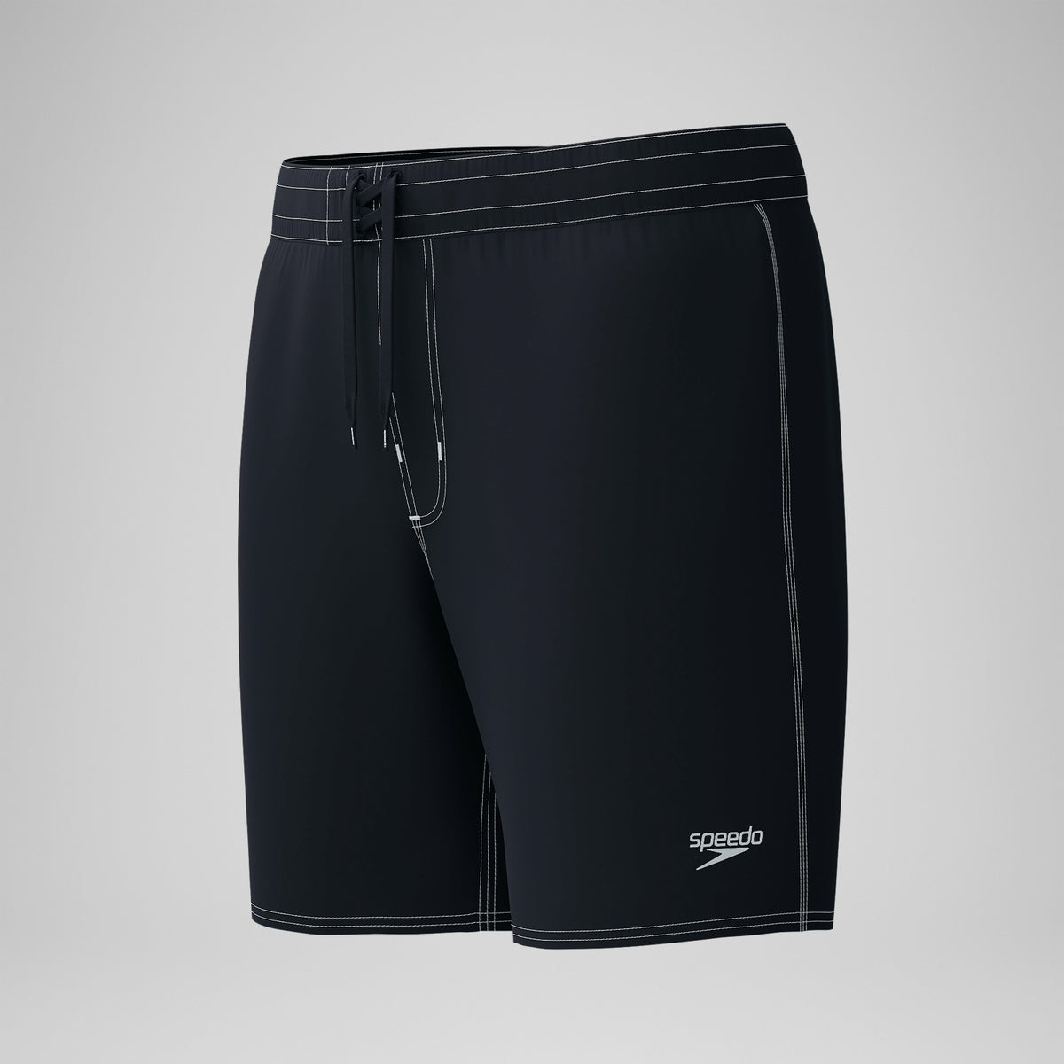 Speedo Lookout Solid Boardshorts Black/Dark Grey