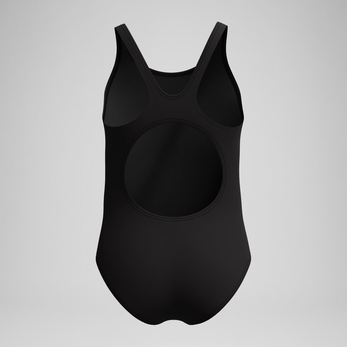 Speedo Girls' Placement Muscleback Swimsuit Black/Blue