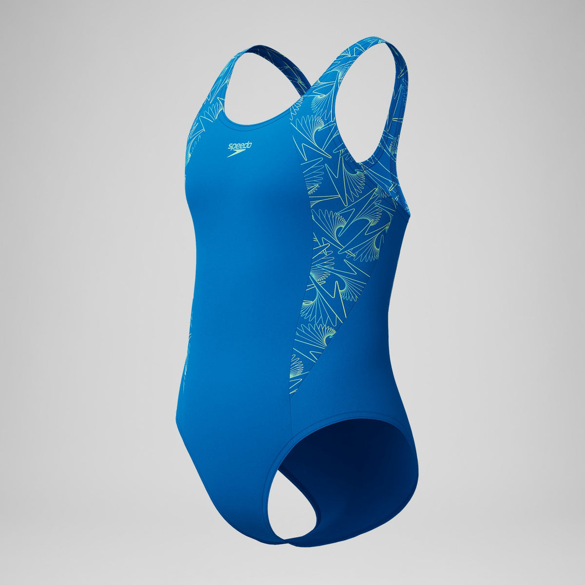 Speedo Girls Hyperboom Splice Muscleback Swimsuit Blue