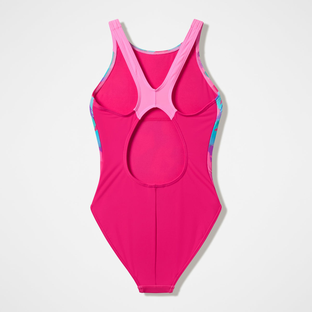 Speedo Girls Printed Pulseback One Piece Pink
