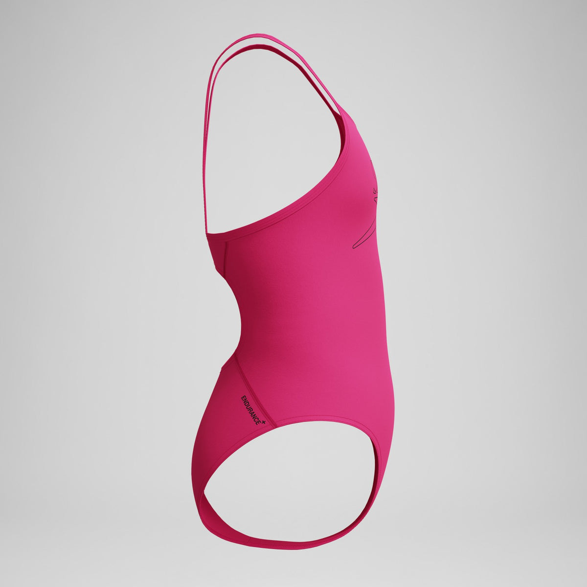 Speedo Girls Endurance+ Logo Thinstrap Swimsuit Pink