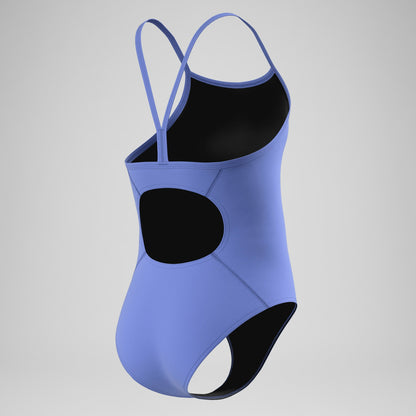 Speedo Girls Endurance+ Logo Thinstrap Swimsuit Purple