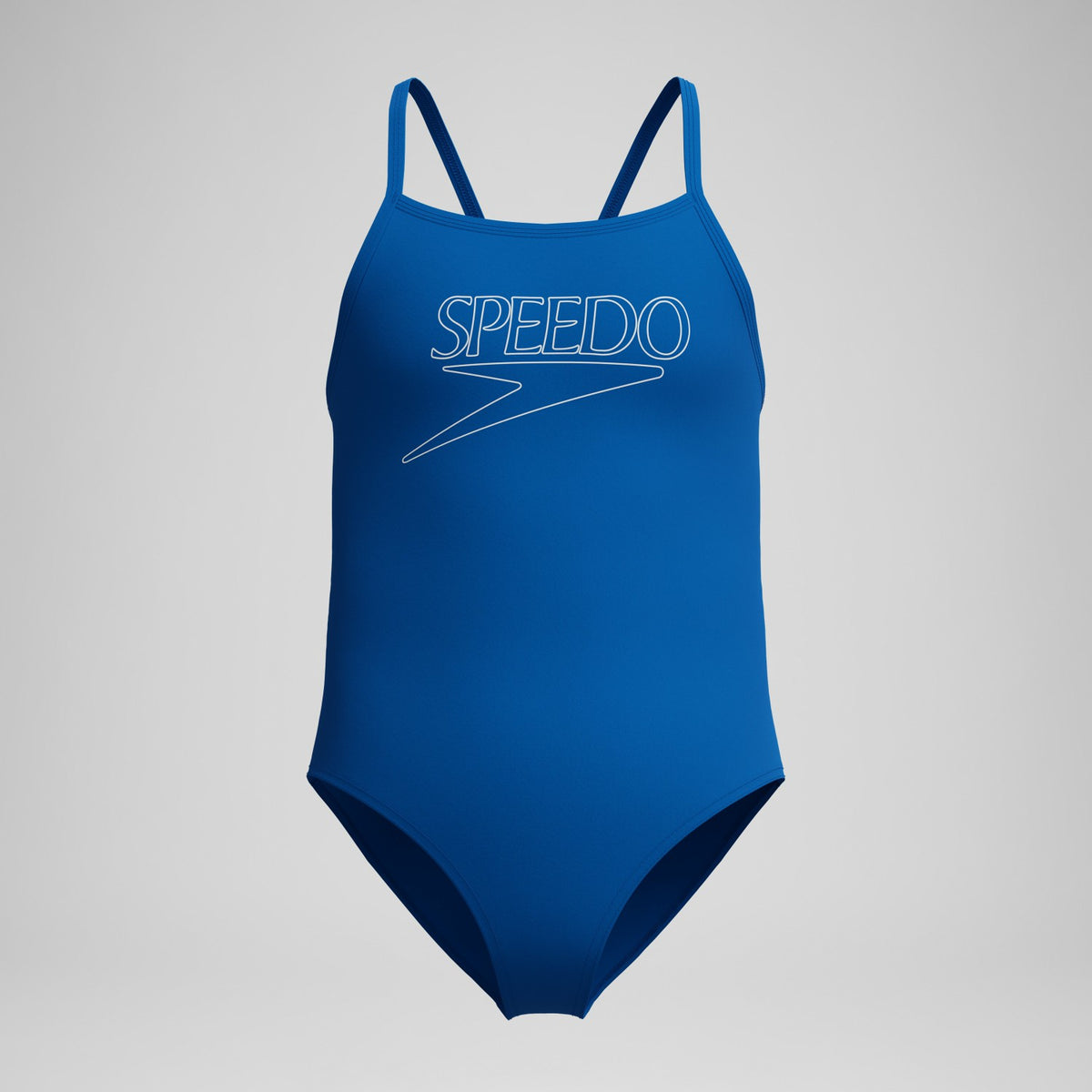 Speedo Girls Endurance+ Logo Thinstrap Swimsuit Blue