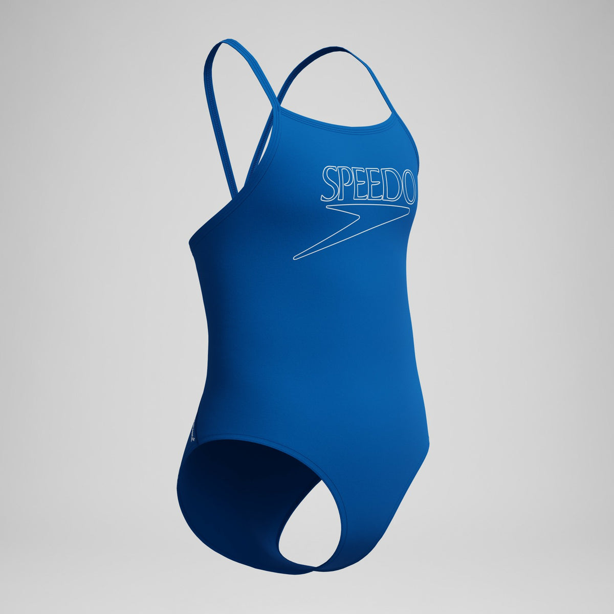 Speedo Girls Endurance+ Logo Thinstrap Swimsuit Blue