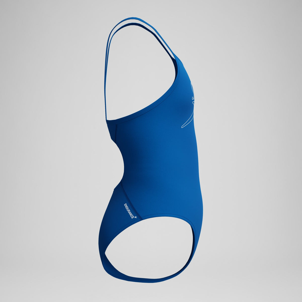 Speedo Girls Endurance+ Logo Thinstrap Swimsuit Blue