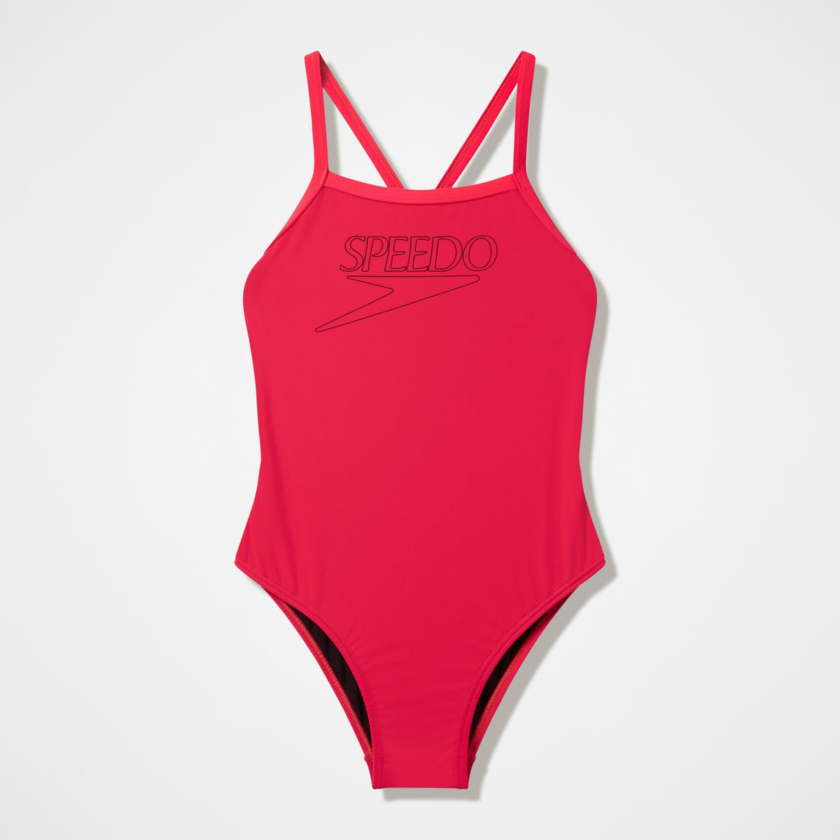 Speedo Girls Endurance+ Logo Thinstrap Swimsuit Pink