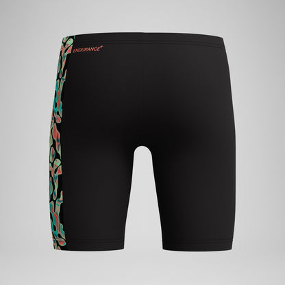 Speedo Boys Panel Jammer Black/Orange
