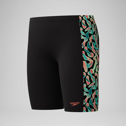 Speedo Boys Panel Jammer Black/Orange