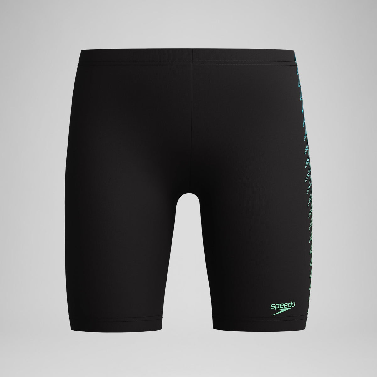 Speedo Boys Plastisol Placement Jammer Black/Green