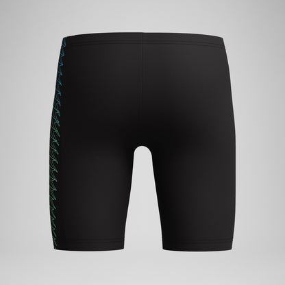 Speedo Boys Plastisol Placement Jammer Black/Green