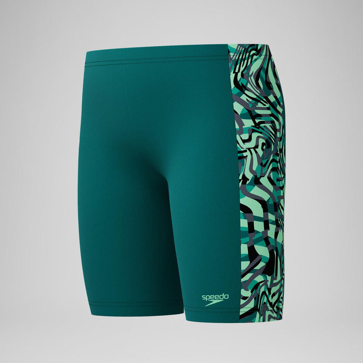 Speedo Boys Panel Jammer Green