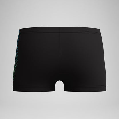 Speedo Boys Plastisol Placement Aquashorts Black/Green