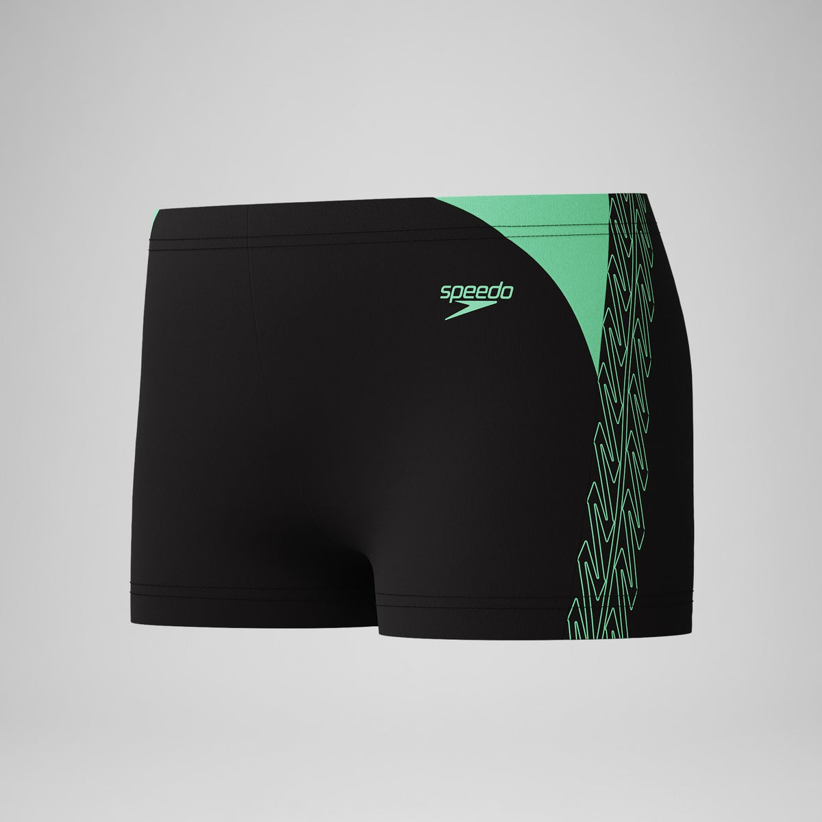 Speedo Boys Hyperboom Splice Aquashorts Black/Green