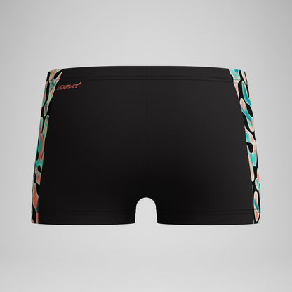 Speedo Boys Panel Aquashorts Black/Orange