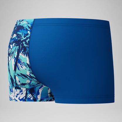 Speedo Boys' Printed V-Cut Aquashorts Blue