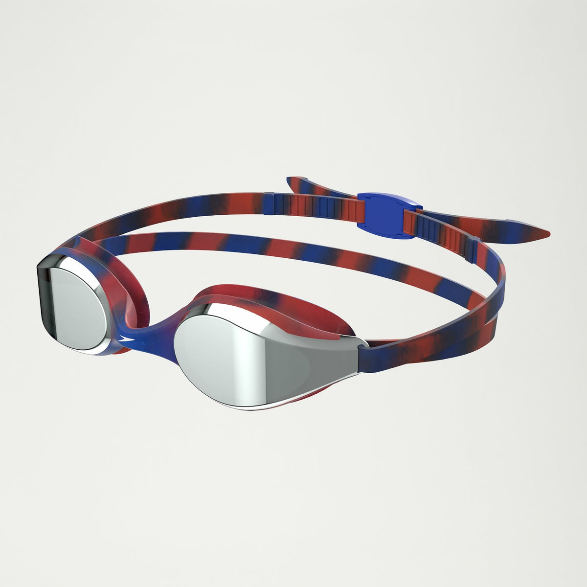 Speedo Junior Hyper Flyer Mirror Goggles Navy/Red/Grey