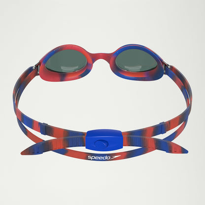Speedo Junior Hyper Flyer Mirror Goggles Navy/Red/Grey
