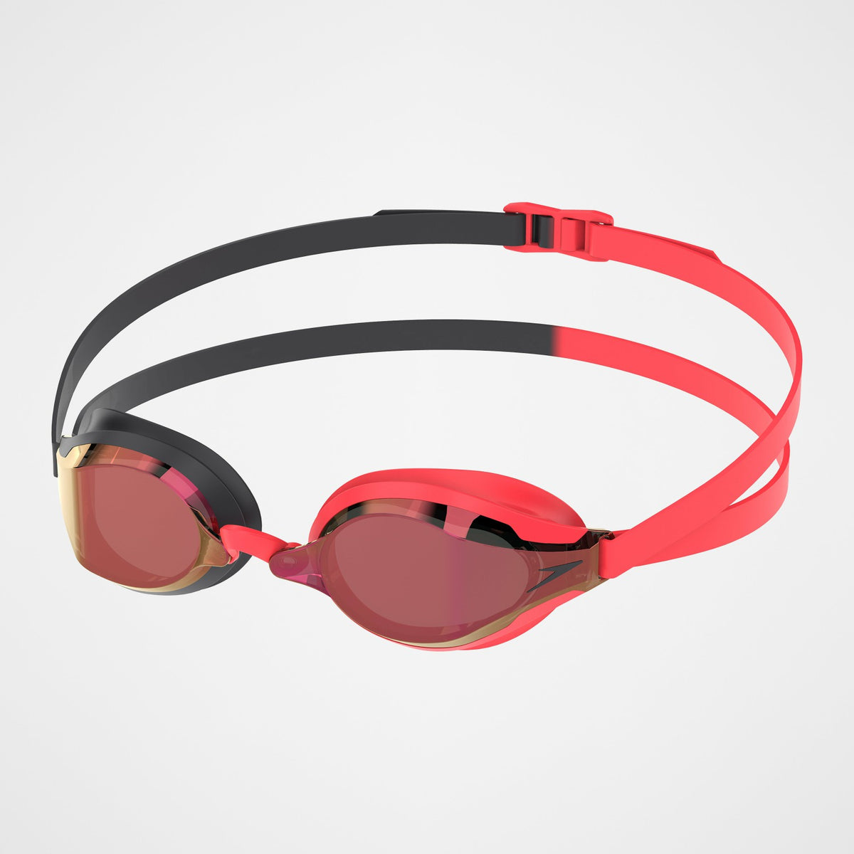Speedo Adult Fastskin Speedo Socket 2.0 Mirror Goggles Red/Smoke