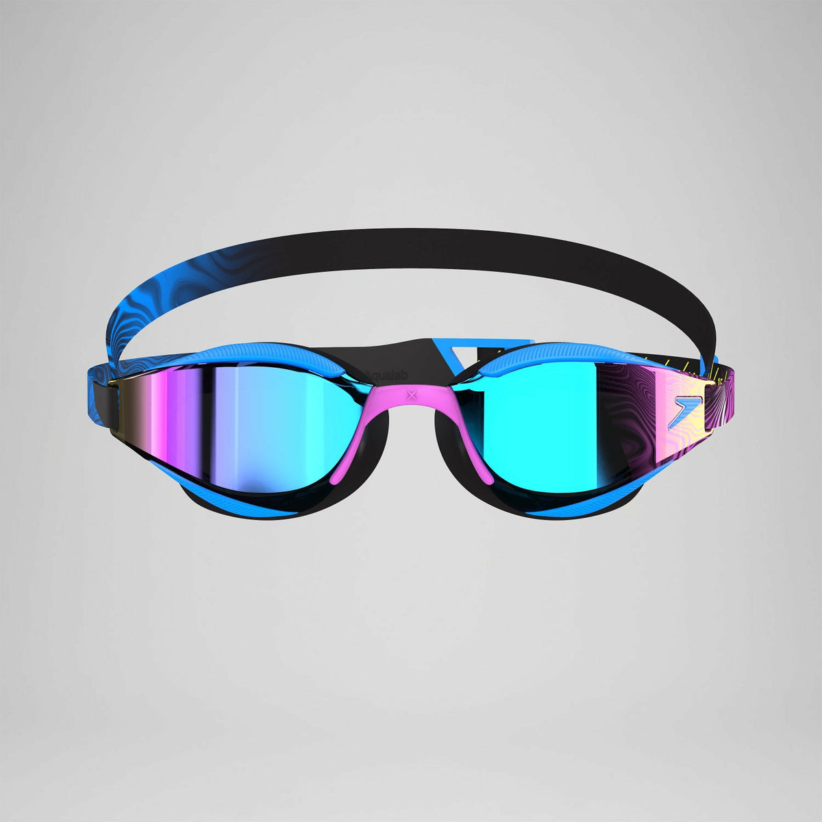 Speedo Adult Fastskin Hyper Elite Mirror Goggles Blue/Purple