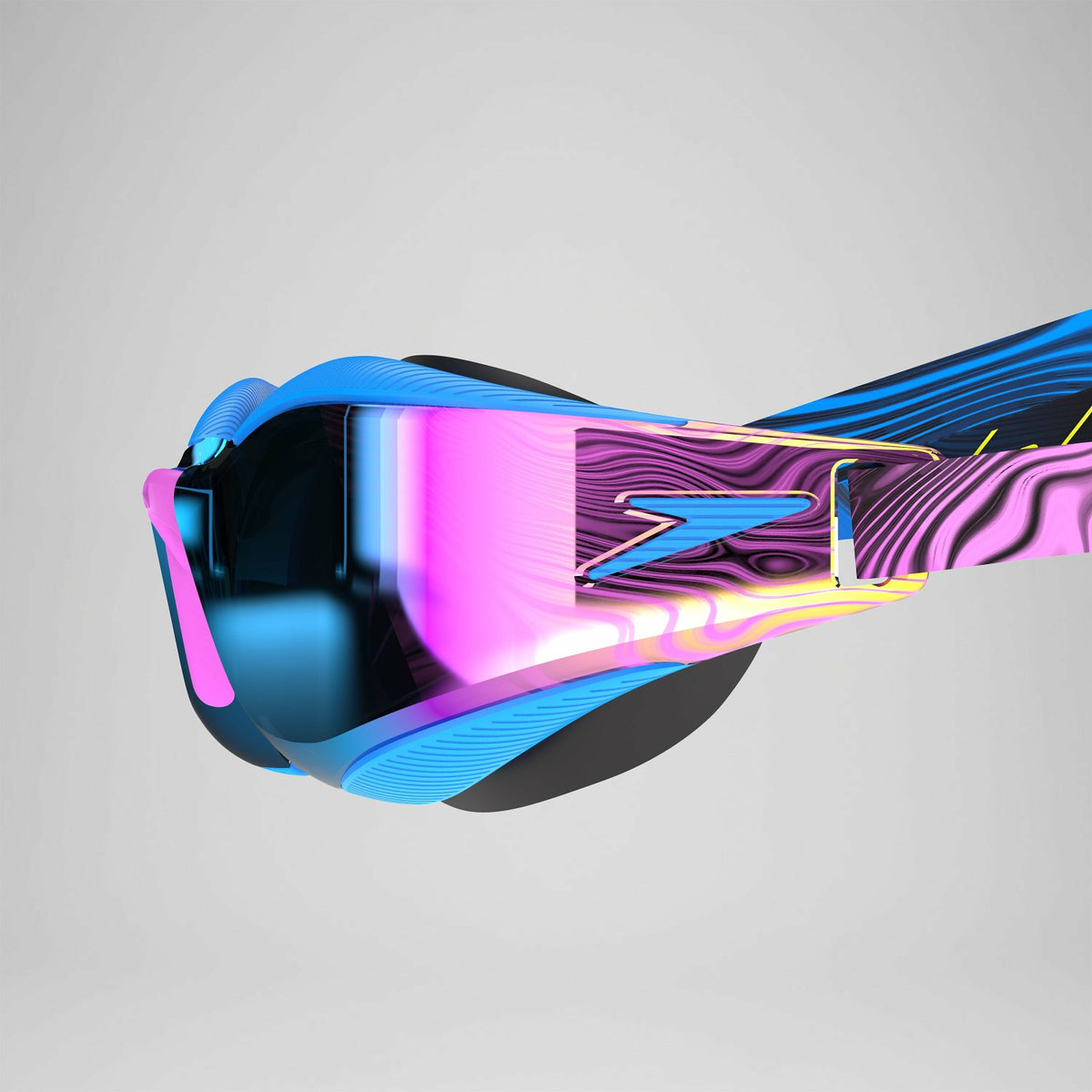 Speedo Adult Fastskin Hyper Elite Mirror Goggles Blue/Purple