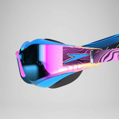 Speedo Adult Fastskin Hyper Elite Mirror Goggles Blue/Purple