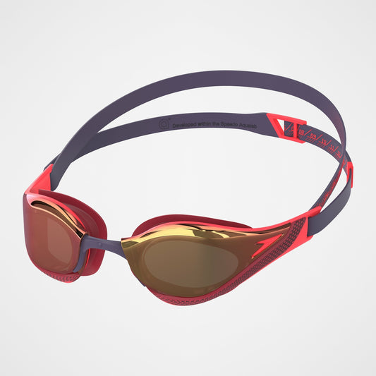 Speedo Adult Fastskin Pure Focus Mirror Goggles Red