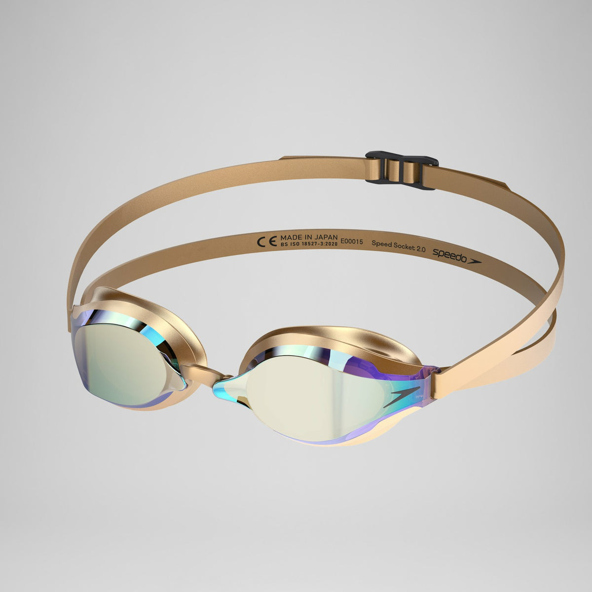 Speedo Adult Fastskin Speed Socket 2.0 Mirror Goggles Gold