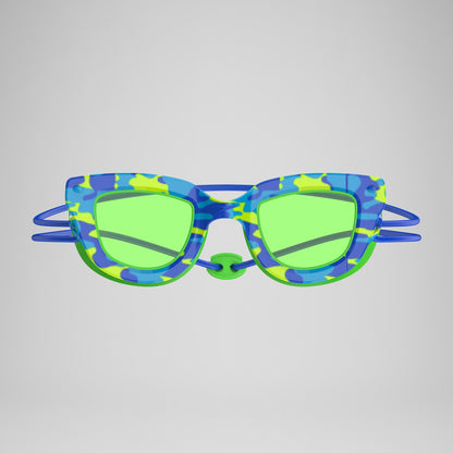 Speedo Kids Sunny G Pop Seasiders Goggles Blue/Green