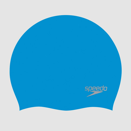 Speedo Unisex Silicone Cap Blue/Silver