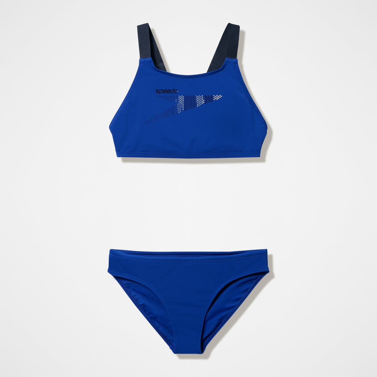 Speedo Boom Leaderback Two Piece Blue/Black