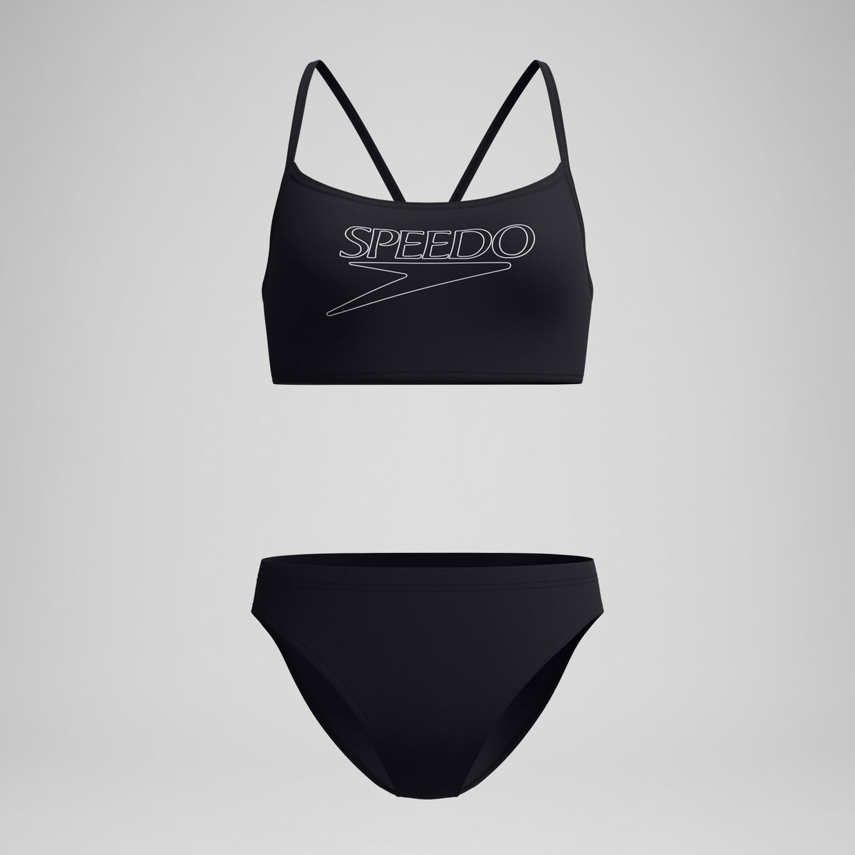 Speedo Endurance+ Logo Thinstrap Bikini Set Black