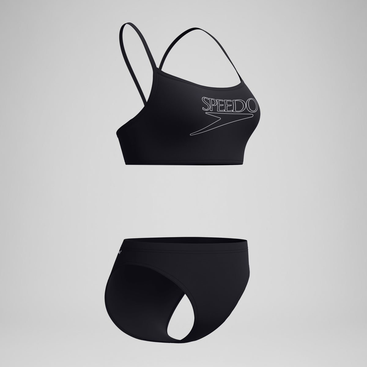 Speedo Endurance+ Logo Thinstrap Bikini Set Black