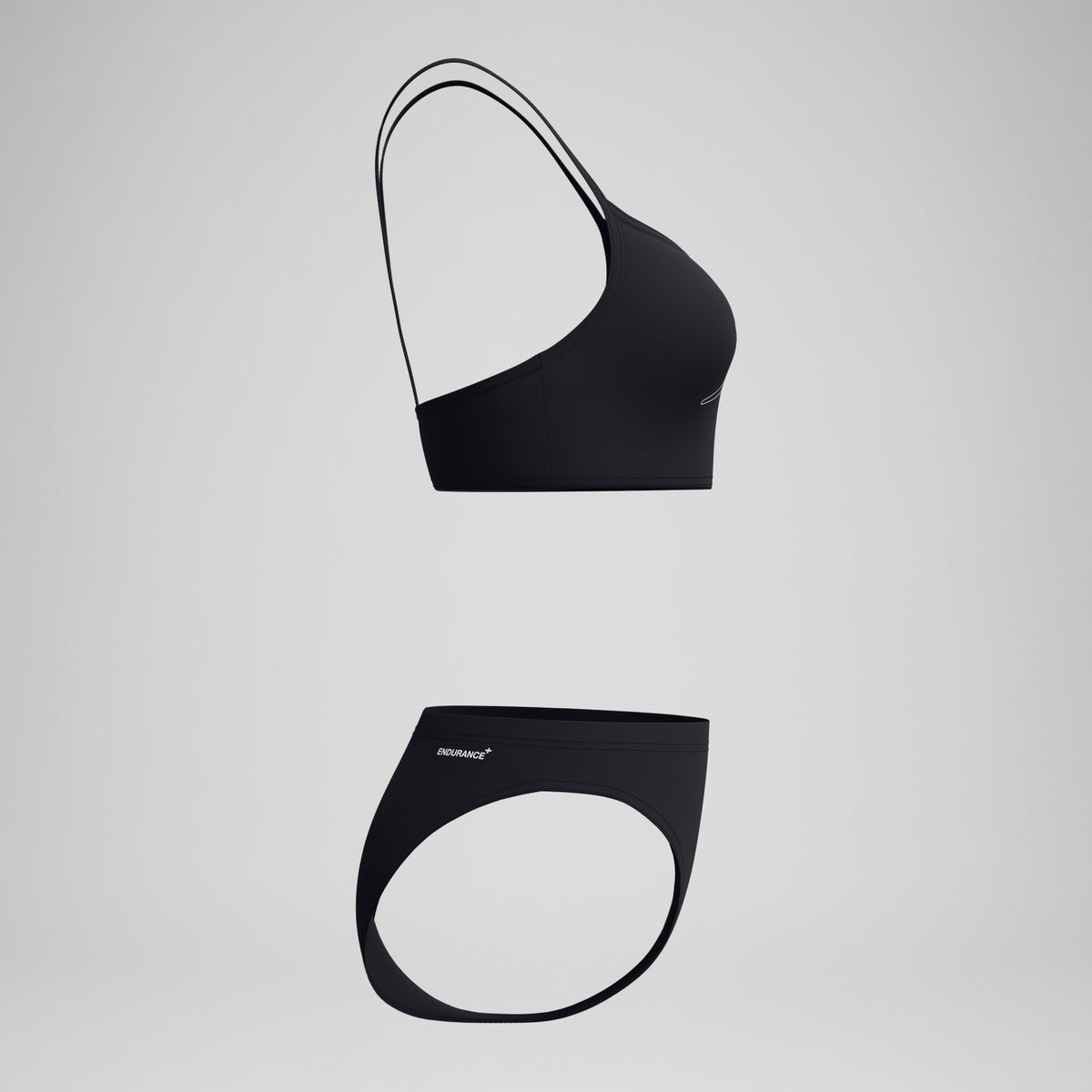 Speedo Endurance+ Logo Thinstrap Bikini Set Black