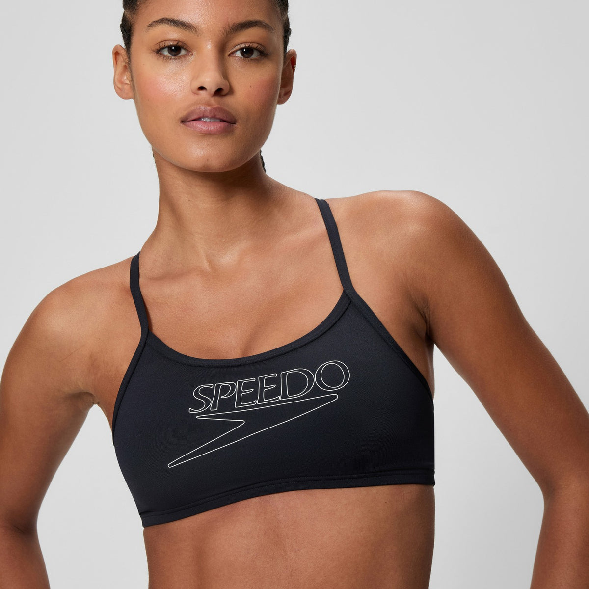 Speedo Endurance+ Logo Thinstrap Bikini Set Black