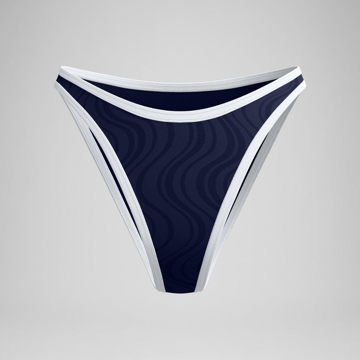 Speedo Jetstream Texture Scoop Bikini Bottom Navy/White