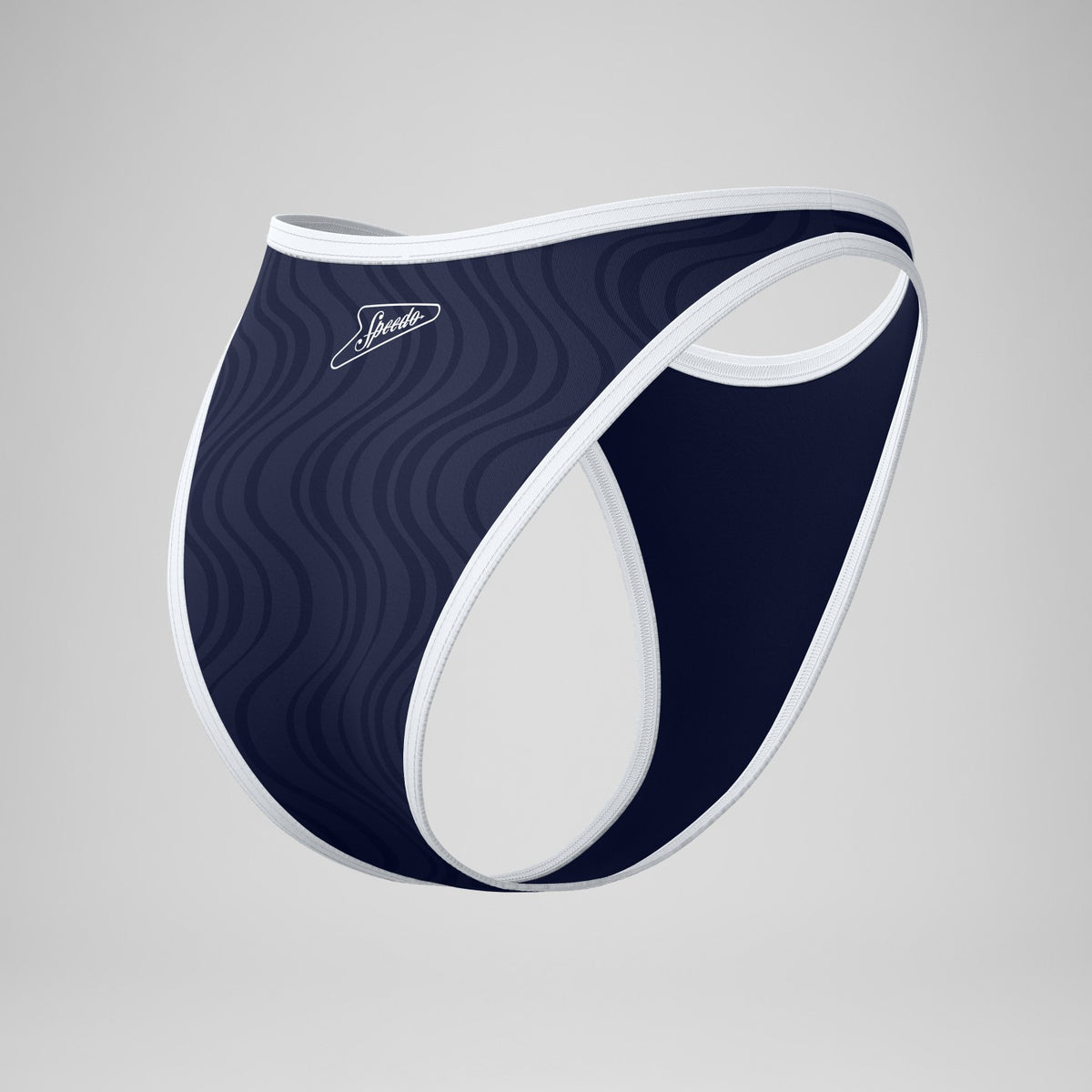 Speedo Jetstream Texture Scoop Bikini Bottom Navy/White