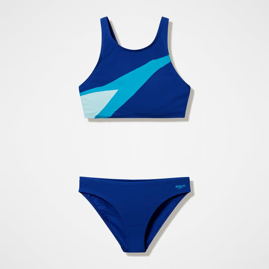 Speedo Hyperboom Butterfly Back Two Piece Blue/Green