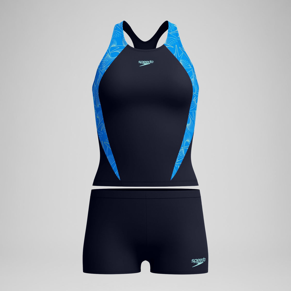 Speedo Hyperboom Splice Tankini Set Navy/Blue