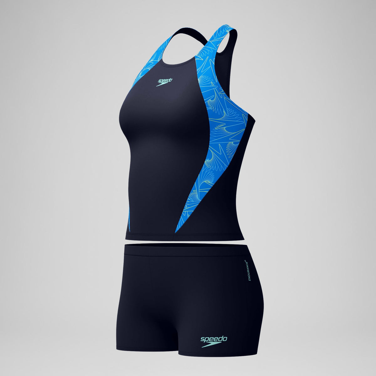 Speedo Hyperboom Splice Tankini Set Navy/Blue