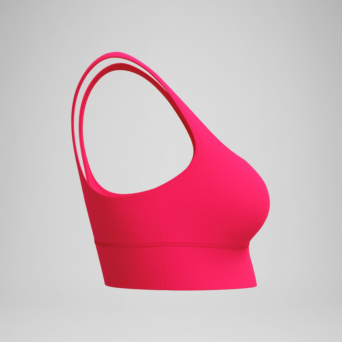 Speedo Solid Square Neck Bikini Top Ruby