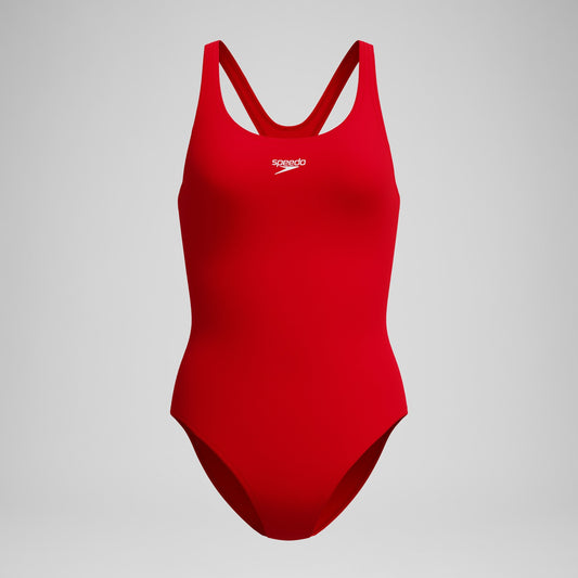Speedo Womens' Endurance+ Medalist Swimsuit Red