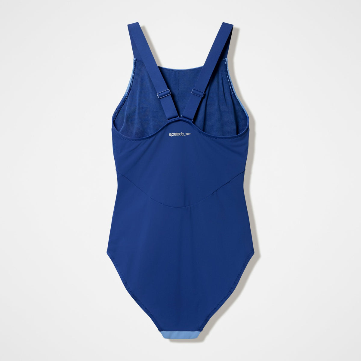 Speedo Sculpture High Neck Contour Swimsuit Blue