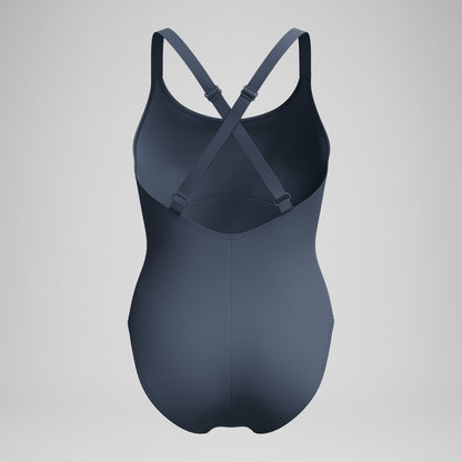 Speedo Shaping Crossback Swimsuit Grey