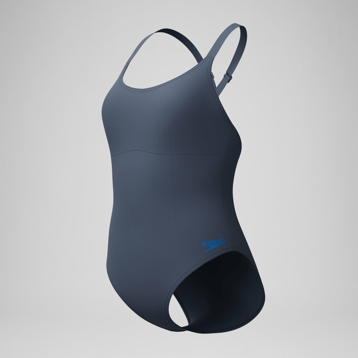 Speedo Shaping Crossback Swimsuit Grey