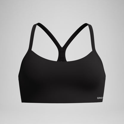 Speedo Racerback Crop Top Dark Grey
